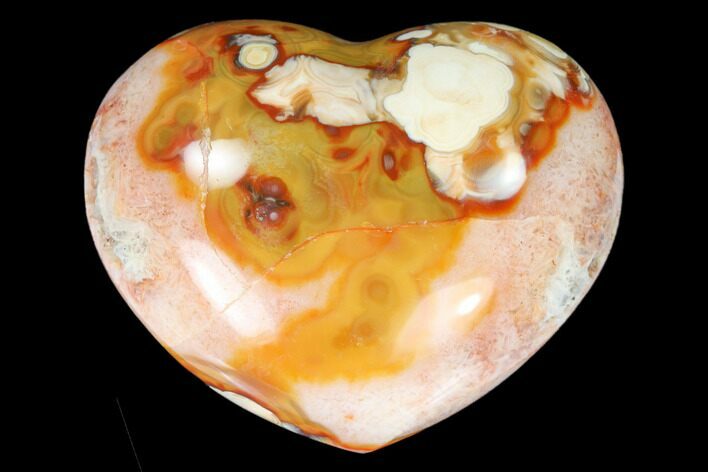 Colorful Carnelian Agate Heart #125735